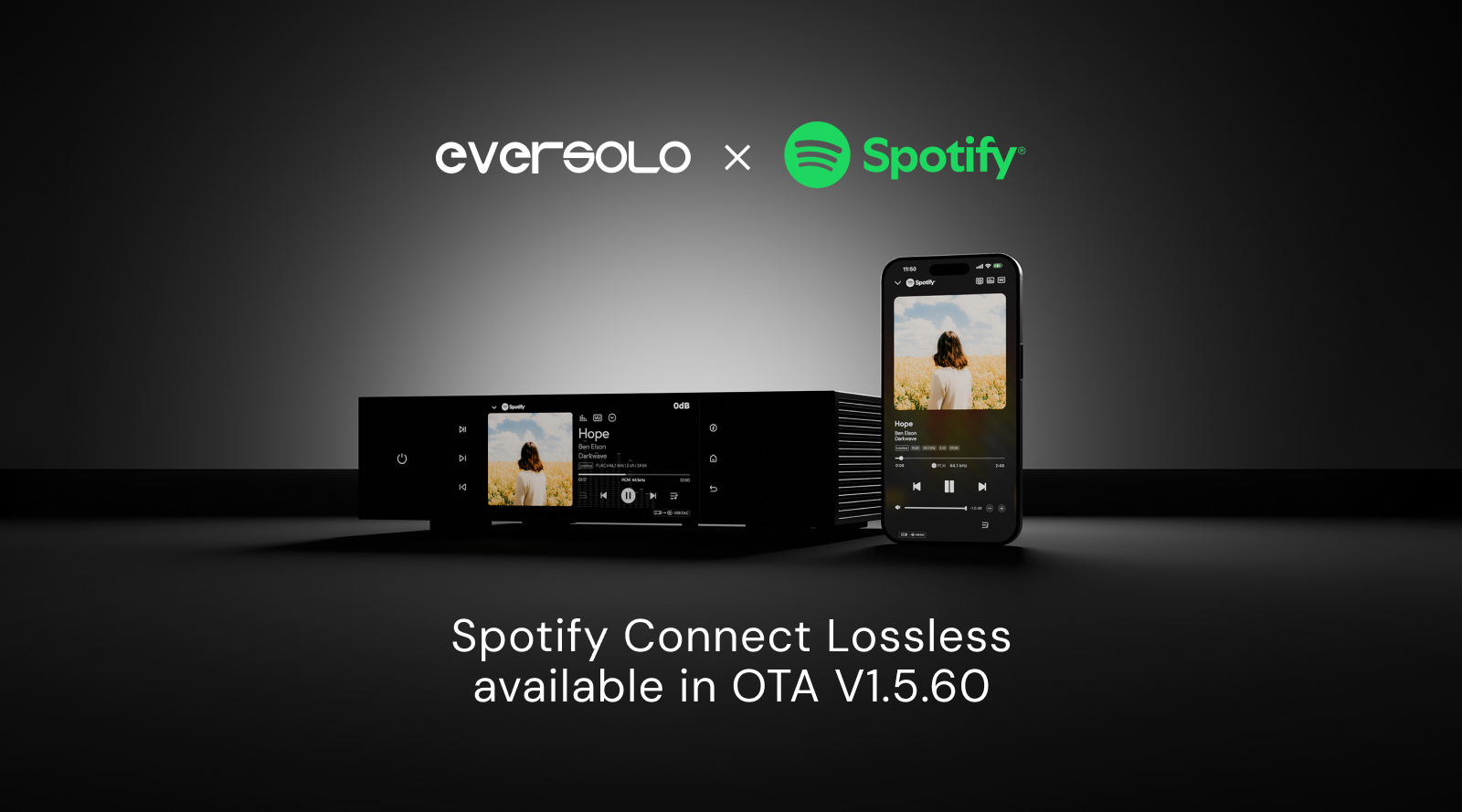 Eversolo Officially Supports Spotify Connect Lossless Streaming, Delivering 24-bit/44.1kHz High-Fidelity Experience