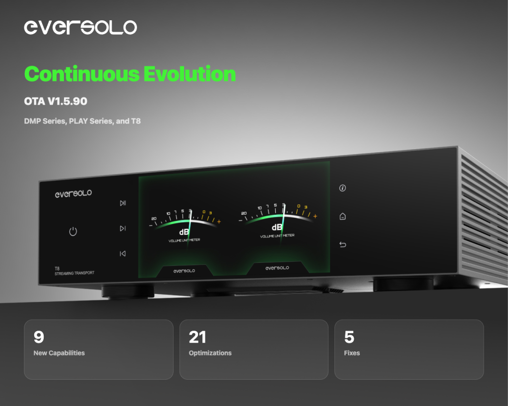 Eversolo OTA v1.5.90: More Refined, More Responsive